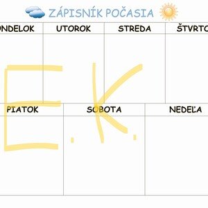 Zápisník počasia MŠ
