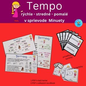 Tempo v hudbe - súbor kartičiek a eBook od Minuety