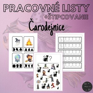 Čarodejnice, pracovné listy a štipcovanie