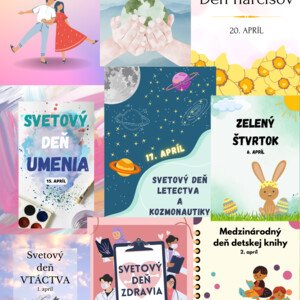 Plagáty na APRÍL (svetové/medzinárodné dni)