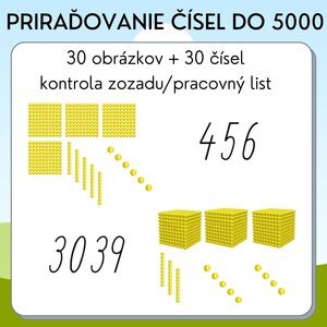 Priraďovanie čísel do 5000
