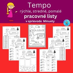 Tempo v hudbe - pracovné listy v sprievode Minuety