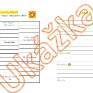 Letné čitateľské BINGO