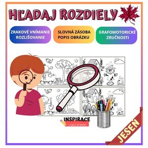 MAĽOVANKY S VYHĽADÁVANÍM ROZDIELOV (jeseň)🍂