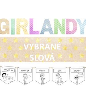 Vybrané slová- ČIERNOBIELE GIRLANDY