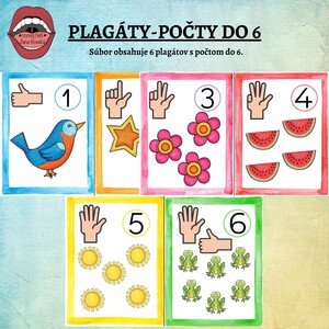PLAGÁTY: POČÍTANIE DO 6