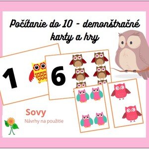 Sovy - demonštračné karty do 10 a hry