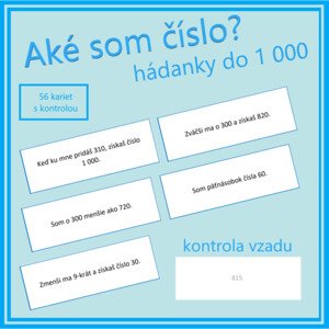 Aké som číslo? Hádanky do 1 000