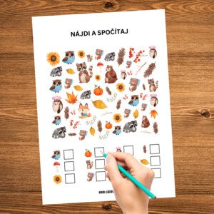JESEŇ - nájdi a spočítaj