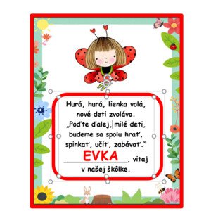 Vitaj v škôlke LIENKA