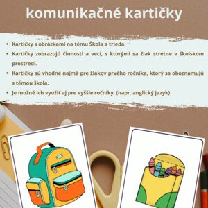 Škola a trieda - komunikačné kartičky