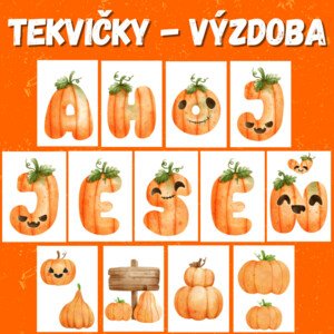 TEKVIČKY - jesenná Výzdoba