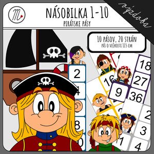 Pirátska násobilka - plagát 1m