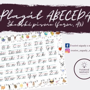 Abeceda - Plagát A3 (Školské písmo)
