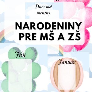 Narodeniny v MŠ a ZŠ