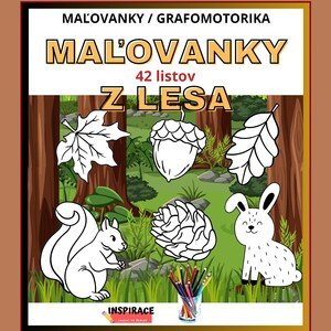 Omaľovánky 🖍️- Z LESA 🌲