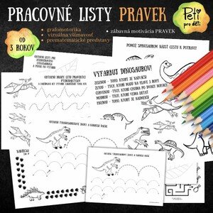 pracovné listy pravek