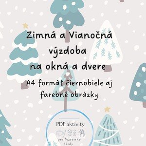 Zimná a Vianočná výzdoba na okná, dvere...