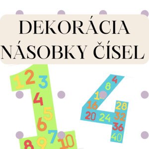 Dekorácia násobky čísel