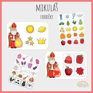 Mikuláš, farbičky