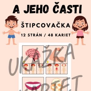 Ľudské telo a jeho časti - štipcovačka