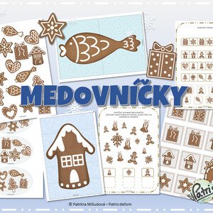 MEDOVNÍČKY-(pracovné listy, medovníkové skladačky, plastelínovanie, pexeso...)