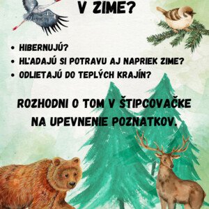 Zvieratká v zime - štipcovačka