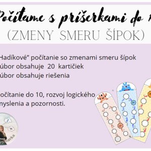 Počítame do 10 (zmeny smeru šípok)