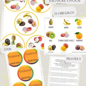 Postrehová hra - exotické ovocie