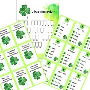 Behací kvíz - násobenie desatinných čísel
