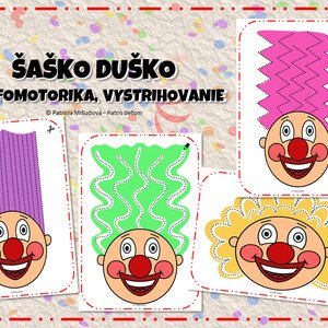 ŠAŠKO DUŠKO ( grafomotorika, vystrihovanie)