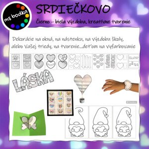 SRDIEČKOVO -predlohy 