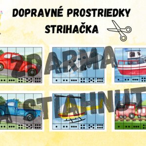 Dopravné prostriedky - strihačka 
