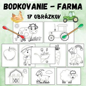 Bodkovanie - Domáce zvieratá, statok, farma