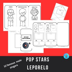 Pop stars leporelo populárnych spevákov