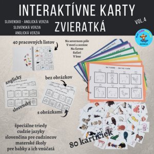 Zvieratká - interaktívne karty