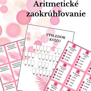 Behací kvíz - Aritmetické zaokrúhľovanie (veľké čísla)
