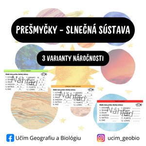Prešmyčky - Slnečná sústava