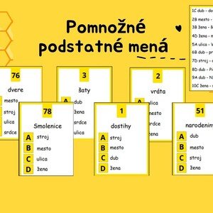 Pomnožné podstatné mená 