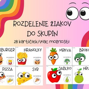 Rozdelenie žiakov do skupín 