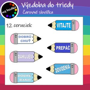 Čarovné slovíčka CERUZKY