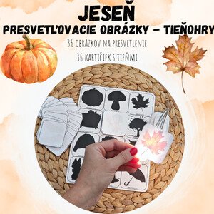 Presvetľovacie obrázky - TIEŇOHRY - JESEŇ