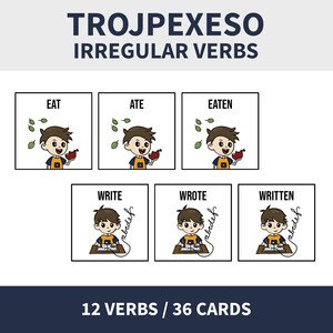 ENG - IRREGULAR VERBS (pexeso, trojpexeso - nepravidelné slovesá)