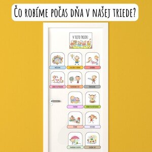 Výzdoba dverí, triedy, Čo robíme v našej triede, MŠ