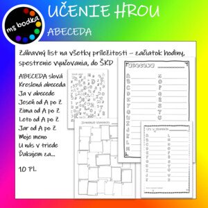 UČENIE HROU Abeceda