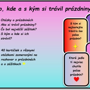 Otázky o prázdninách