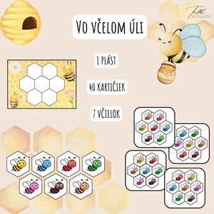 Hra Včielky, Vo včelom úli, Farby