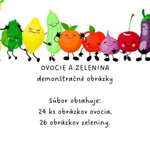 Ovocie a zelenina - demonštračné obrázky