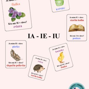 DVOJHLÁSKY - ia-ie-iu-