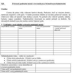Zvieracie podstatné mená